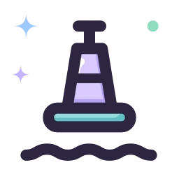 Buoy icon, Lineal style