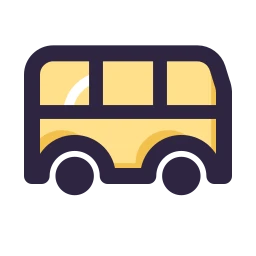 Bus side icon, Lineal style