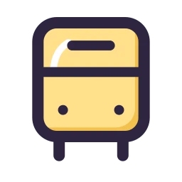 Bus icon, Lineal style