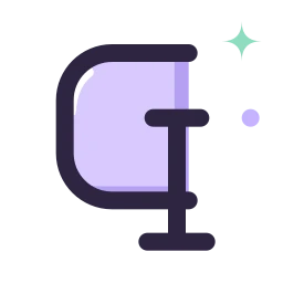 C clamp icon, Lineal style