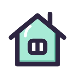 Cabin icon, Lineal style