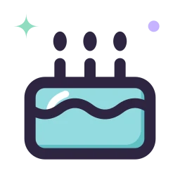 Cake icon, Lineal style