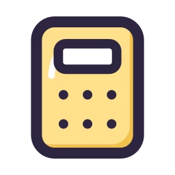 Calculator icon, Lineal style