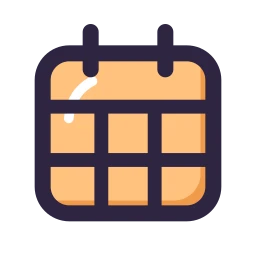 Calendar month grid icon, Lineal style