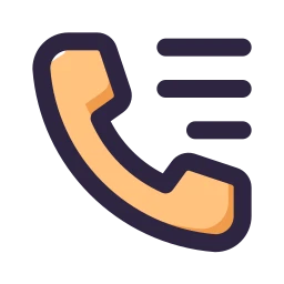 Call log icon, Lineal style