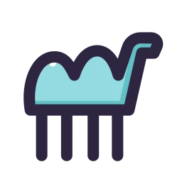 Camel icon, Lineal style