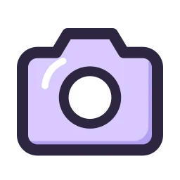 Camera icon, Lineal style