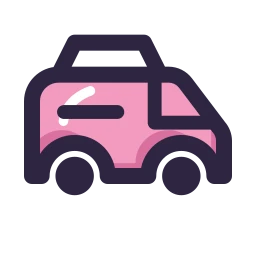 Campervan icon, Lineal style