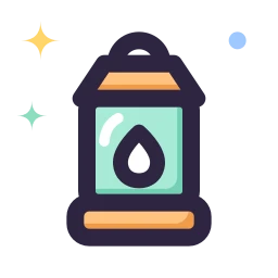 Camping lantern icon, Lineal style