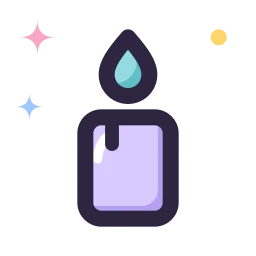 Candle icon, Lineal style