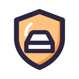Car insurance icon, Lineal style
