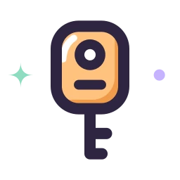 Car key icon, Lineal style