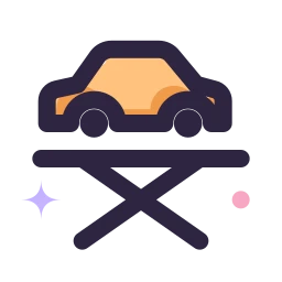 Car lift icon, Lineal style