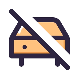 Car off icon, Lineal style