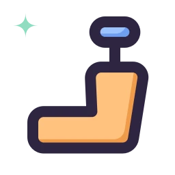 Car seat icon, Lineal style