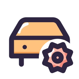 Car settings icon, Lineal style