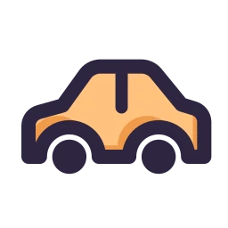 Car side icon, Lineal style