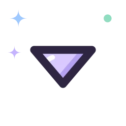 Caret down icon, Lineal style