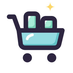 Cart full icon, Lineal style