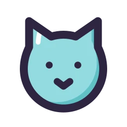 Cat icon, Lineal style