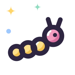 Caterpillar icon, Lineal style