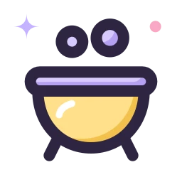 Cauldron icon, Lineal style