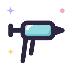 Caulk gun icon, Lineal style