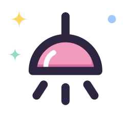 Ceiling light icon, Lineal style