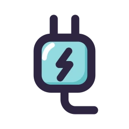 Charger icon, Lineal style