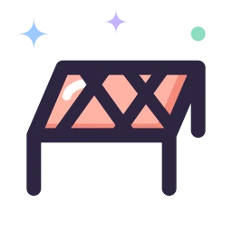 Charpai icon, Lineal style