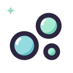 Chart bubble icon, Lineal style