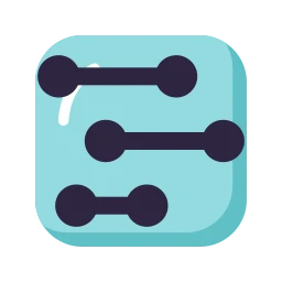 Chart dumbbell icon, Lineal style