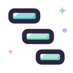 Chart gantt icon, Lineal style