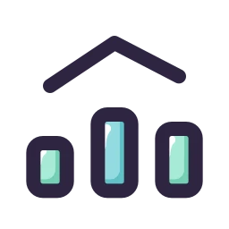 Chart mixed icon, Lineal style