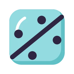 Chart trendline icon, Lineal style