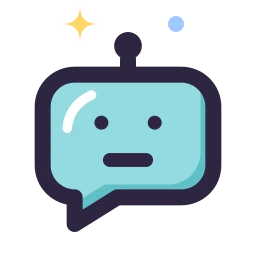 Chat bot icon, Lineal style