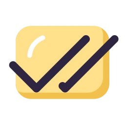 Check double icon, Lineal style