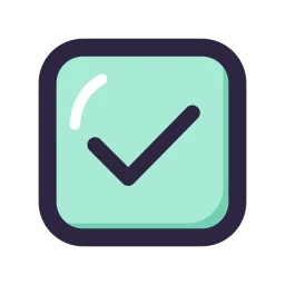 Checkbox icon, Lineal style