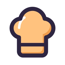 Chef hat icon, Lineal style