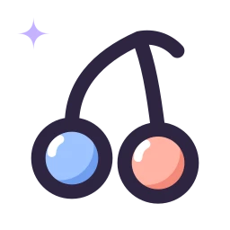 Cherry icon, Lineal style