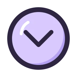 Chevron circle down icon, Lineal style