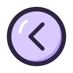 Chevron circle left icon, Lineal style