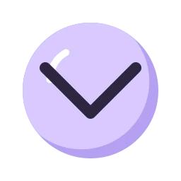Chevron down icon, Lineal style
