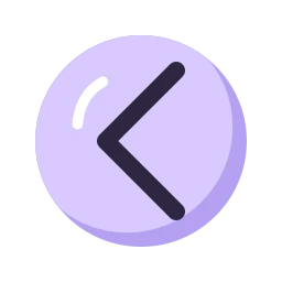 Chevron left icon, Lineal style