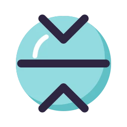 Chevrons collapse icon, Lineal style