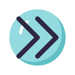Chevrons double right icon, Lineal style