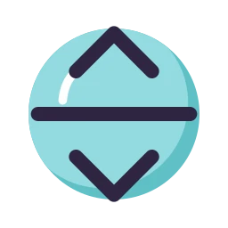 Chevrons expand icon, Lineal style