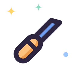 Chisel icon, Lineal style