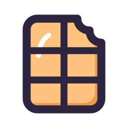 Chocolate icon, Lineal style
