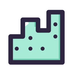 City skyline icon, Lineal style
